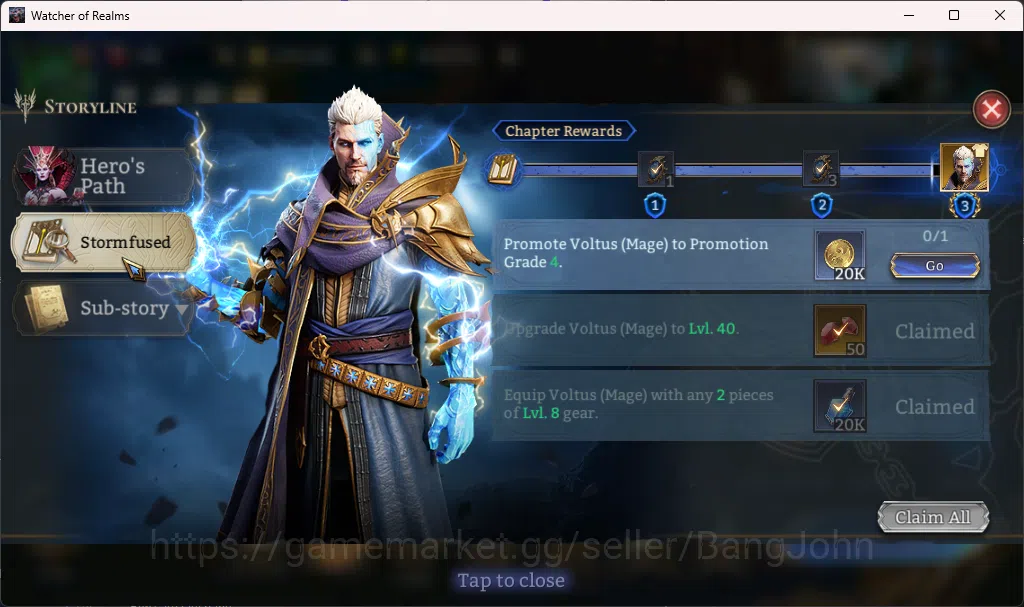 Watcher of Realms Accounts Global 60xx|Power 1M|1 Lord rygar|Nightmare 2 RA01 image 12