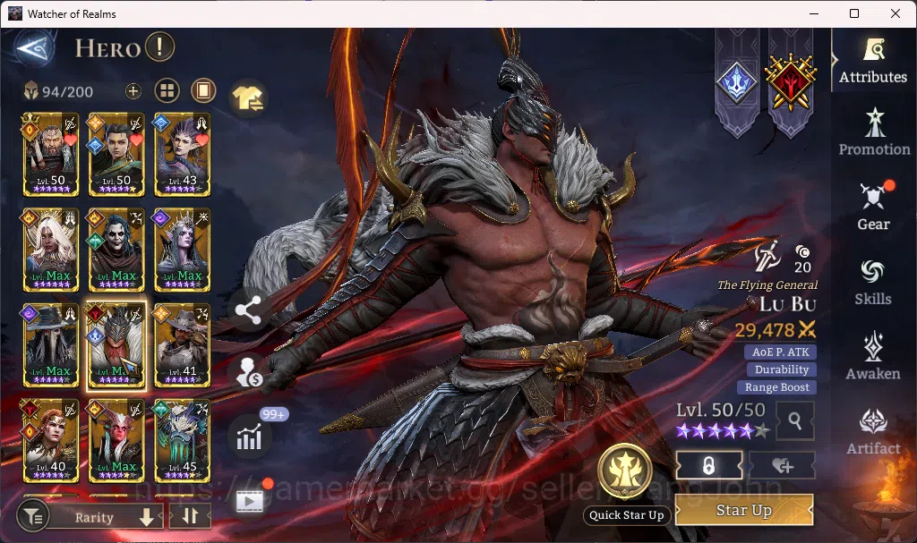 Watcher of Realms Accounts Global 60xx|Power 1M|1 Lord rygar|Nightmare 2 RA01 image 13