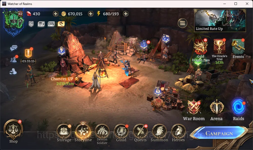 Watcher of Realms Accounts Global 60xx|Power 1M|1 Lord rygar|Nightmare 2 RA01 image 17