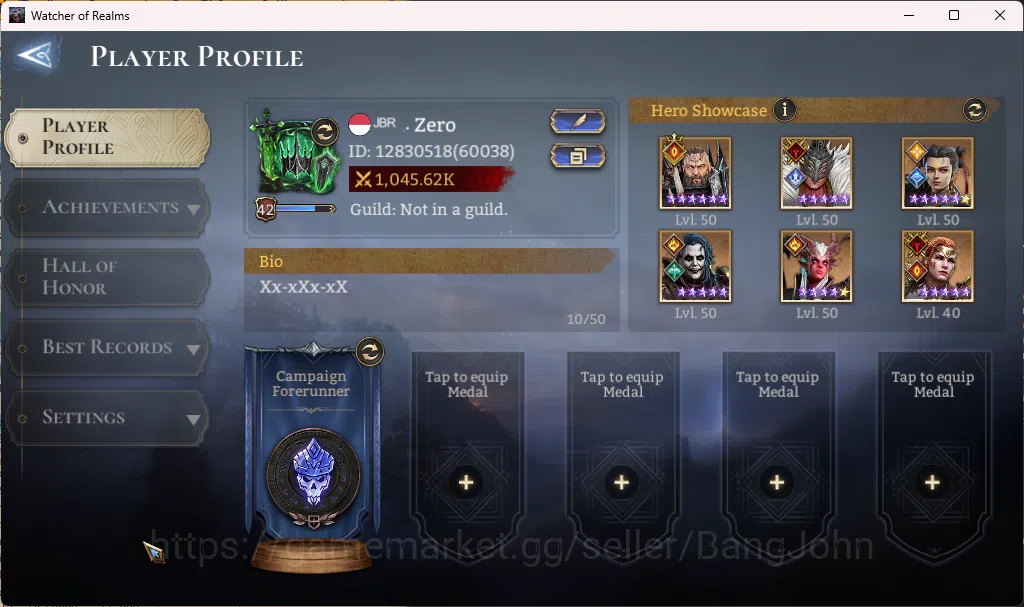 Watcher of Realms Accounts Global 60xx|Power 1M|1 Lord rygar|Nightmare 2 RA01 image 2