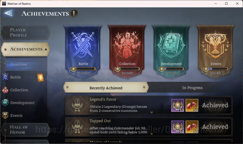 Watcher of Realms Accounts Global 60xx|Power 1M|1 Lord rygar|Nightmare 2 RA01 image 3