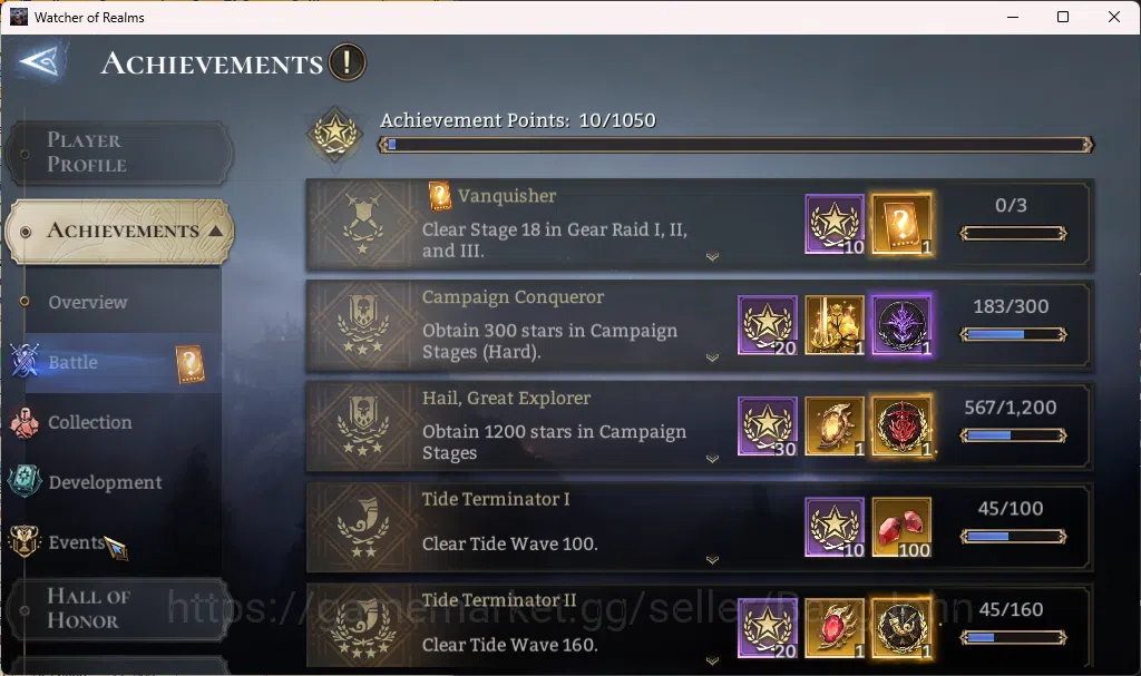 Watcher of Realms Accounts Global 60xx|Power 1M|1 Lord rygar|Nightmare 2 RA01 image 4