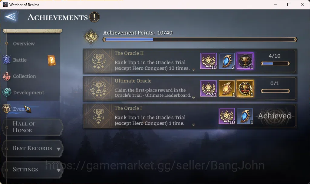 Watcher of Realms Accounts Global 60xx|Power 1M|1 Lord rygar|Nightmare 2 RA01 image 7