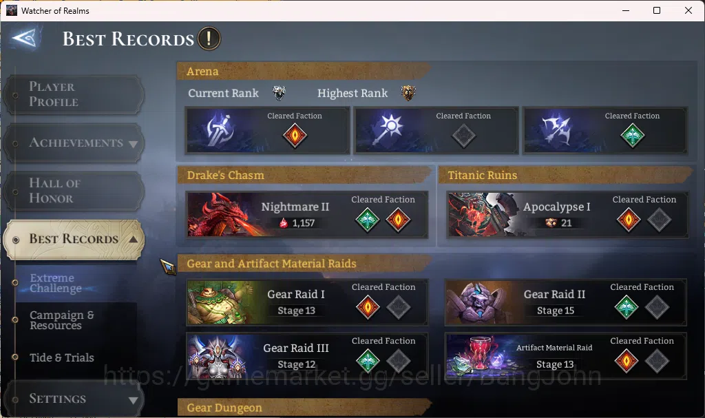 Watcher of Realms Accounts Global 60xx|Power 1M|1 Lord rygar|Nightmare 2 RA01 image 8