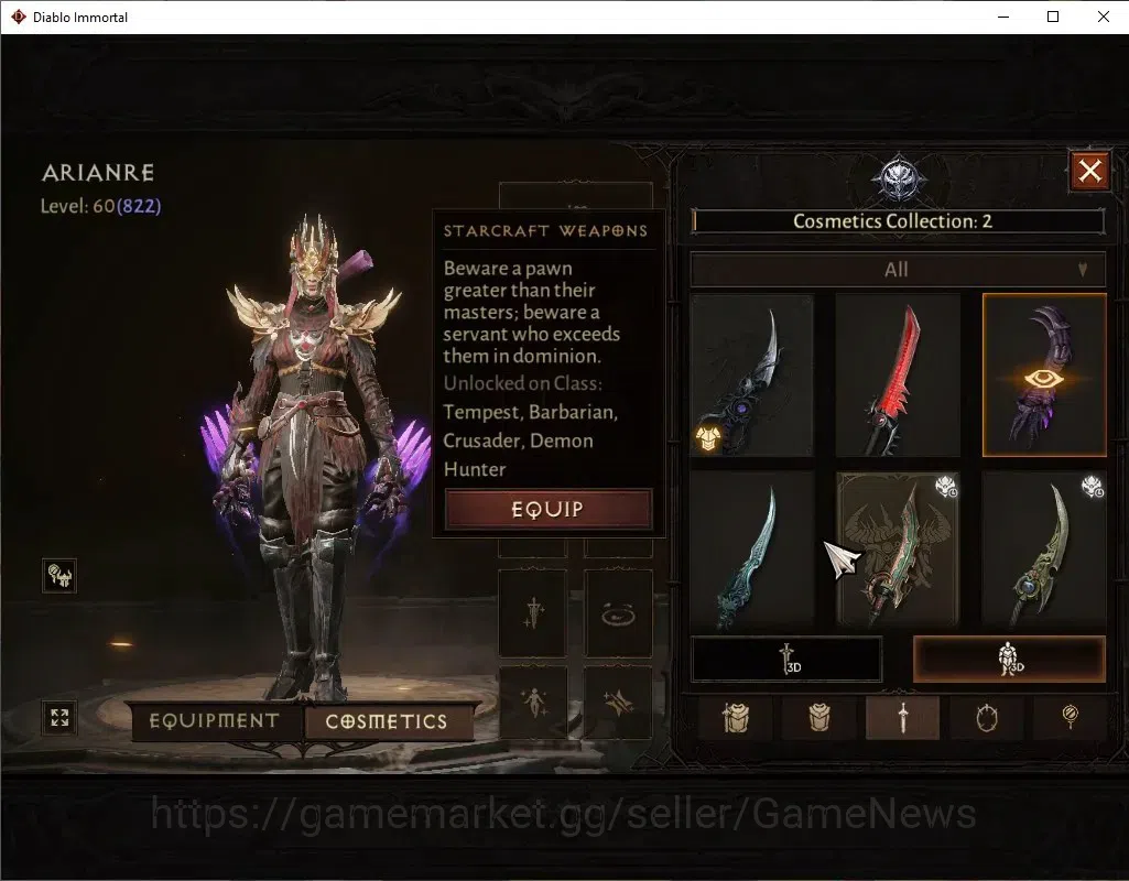 Diablo Immortal Accounts SEA-Vasily|CS ON|Lv60(822)|Tempest|CR 44k|Reso 510 image 9