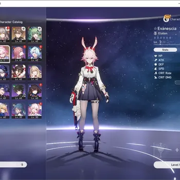 Honkai Star Rail Accounts Starter Asia TL 30| 4 Limited Evanescia,Archer,Huohuo,Seele & 1 Standard Welt |Female MC|Xianzhou