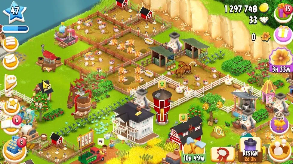 Hay Day Accounts Lvl 47 | Silo Storage 950 + Barn Storage 2250 + 1, image 1