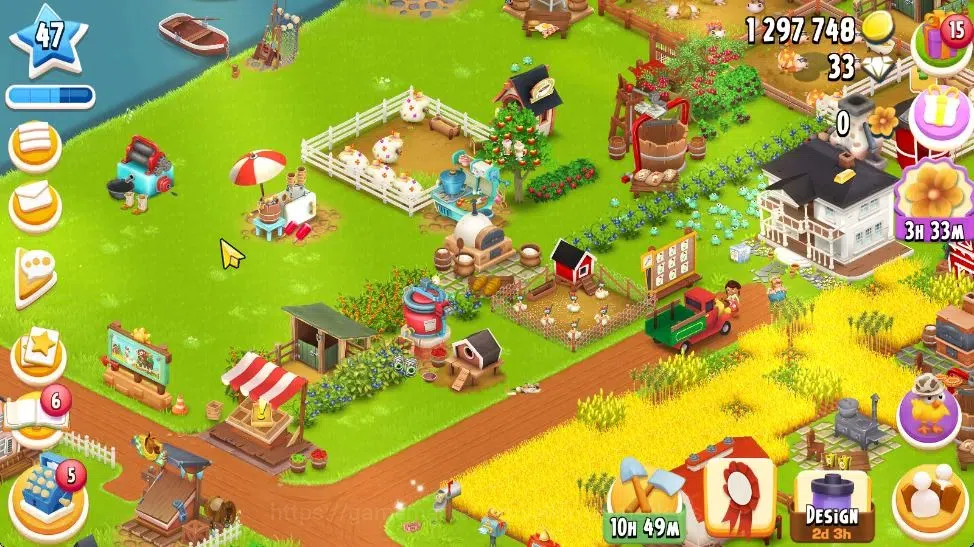 Hay Day Accounts Lvl 47 | Silo Storage 950 + Barn Storage 2250 + 1, image 2
