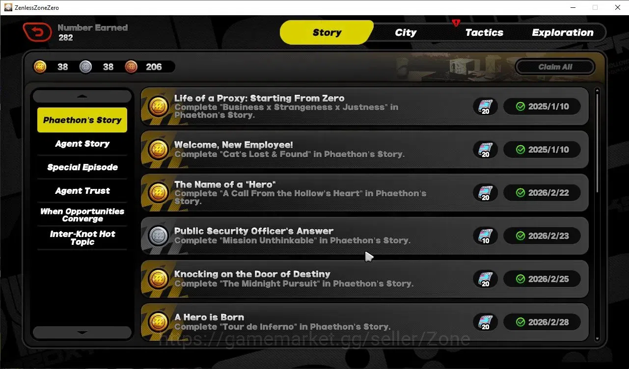 Zenless Zone Zero Accounts Others ASIA|IK 56|10 Limit,2 VH,Velina PremTeam[(Promeia,Shunguang,Nangong 20