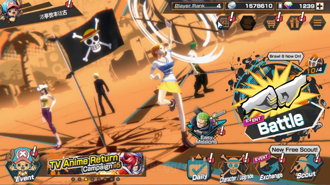 One Piece Bounty Rush Accounts Global|5 EX |WI Trafalgar Law,BMO Kaido,Gp Edward image 1