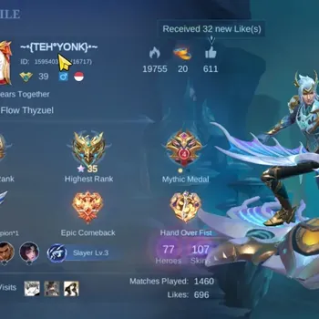 Mobile Legends: Bang Bang Accounts Others Hero 77|Skin