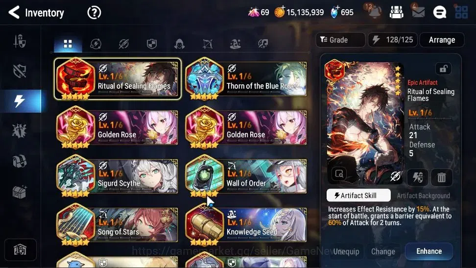 Epic Seven Accounts Mid-Tier GLOBAL UnVerif|New Era|9 ML(Rhiana&Luciel,LC Bellona,NM Luna,Etc)+TA Coli,Etc|Poh+ON|1K 15