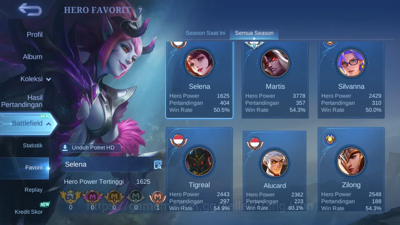 Mobile Legends: Bang Bang Accounts Hero 122 Skin 175 | CC Nata | Epic Roger | Dtamer  image 13