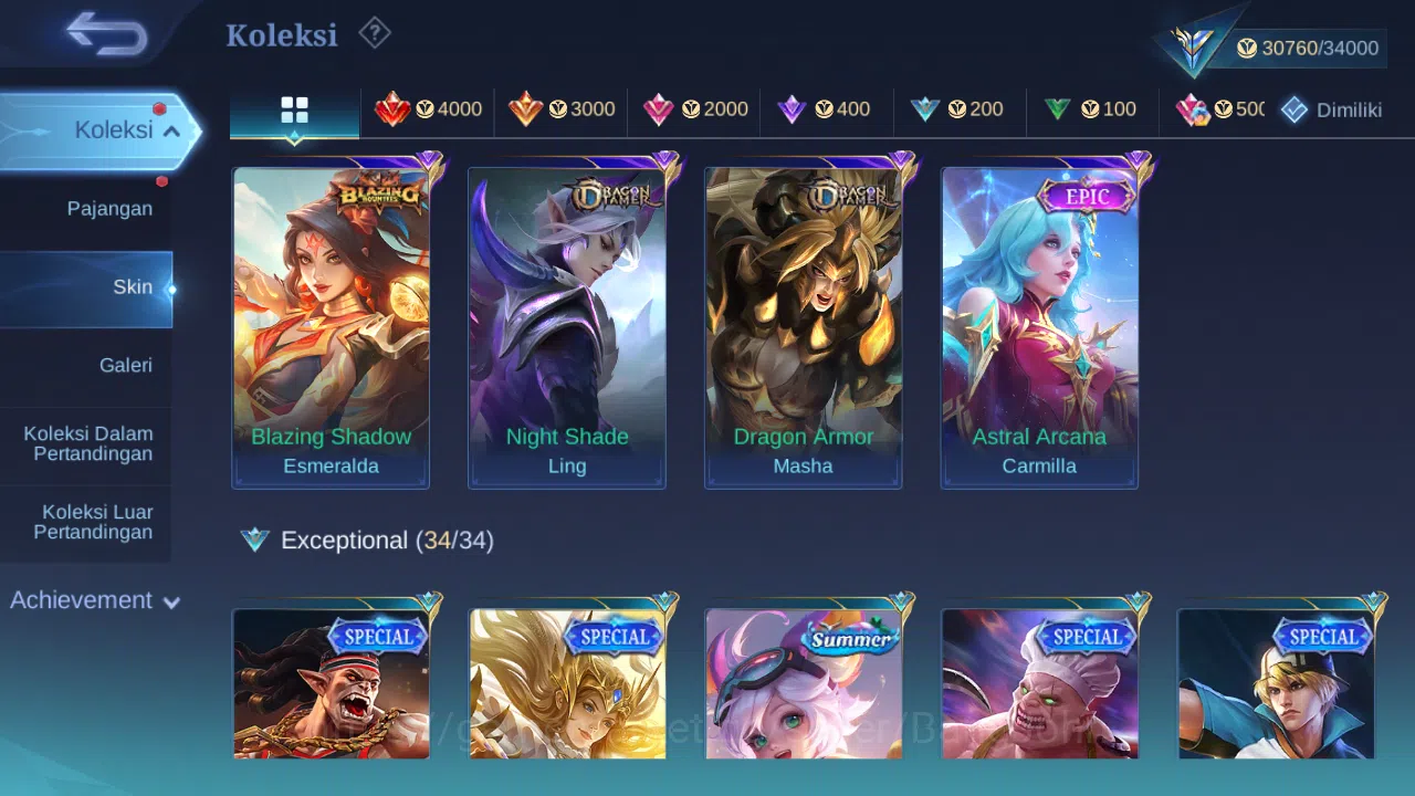 Mobile Legends: Bang Bang Accounts Hero 122 Skin 175 | CC Nata | Epic Roger | Dtamer  image 3