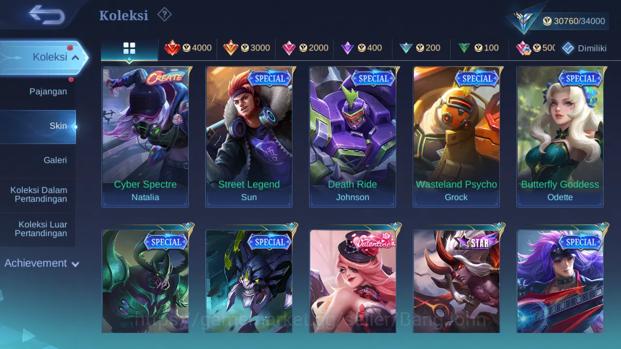 Mobile Legends: Bang Bang Accounts Hero 122 Skin 175 | CC Nata | Epic Roger | Dtamer  image 5