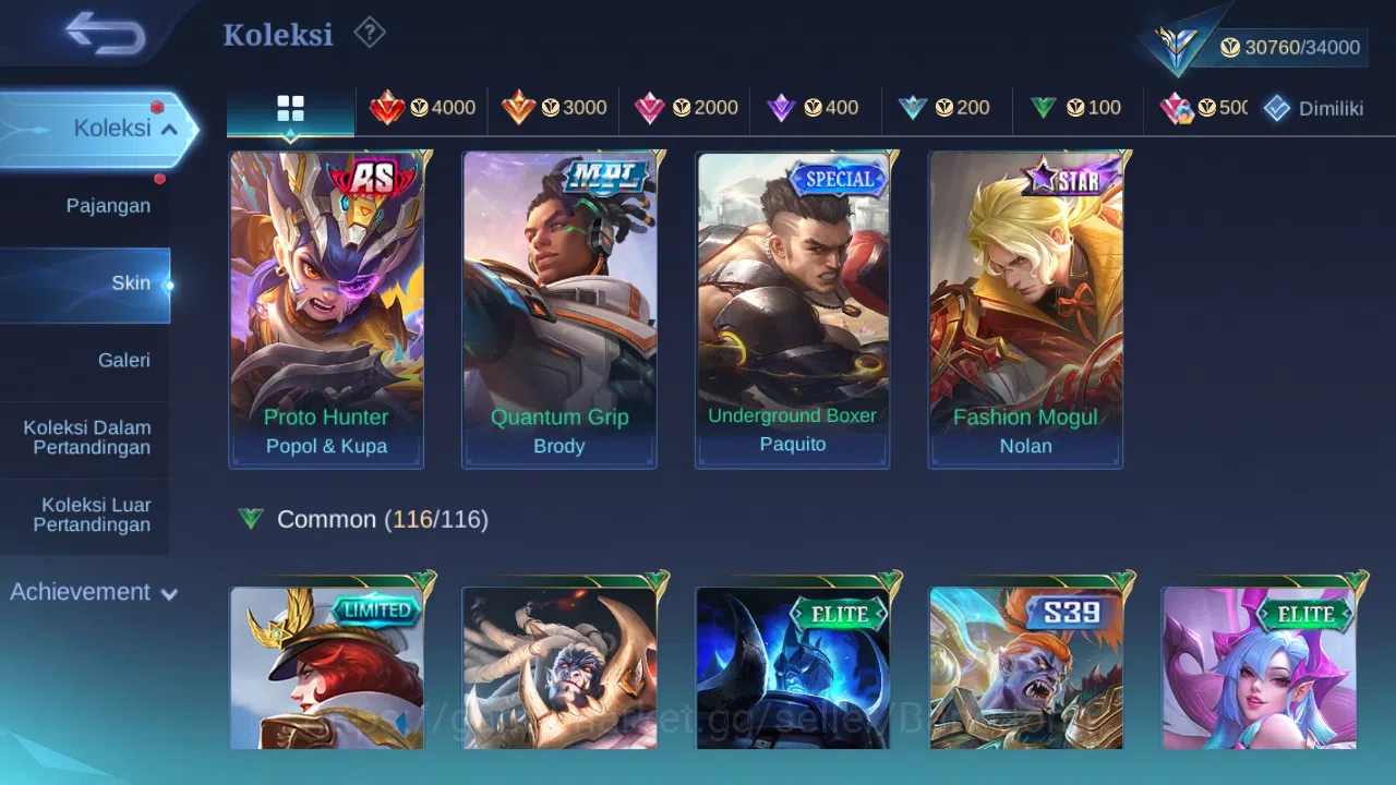 Mobile Legends: Bang Bang Accounts Hero 122 Skin 175 | CC Nata | Epic Roger | Dtamer  image 7