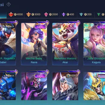 Mobile Legends: Bang Bang Collector Hero 122 Skin 175 | CC Nata | Epic Roger | Dtamer  image 1