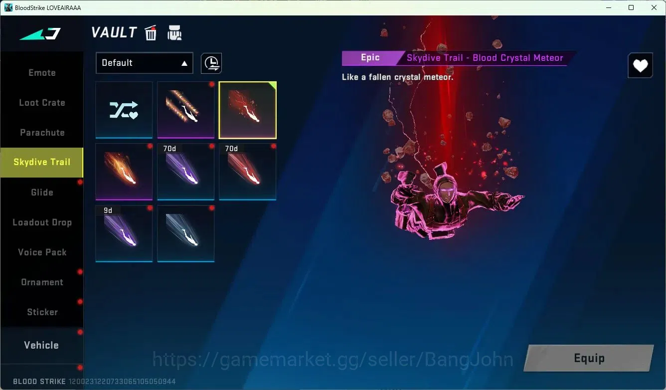 Blood Strike Accounts ASIA | 2 Collab Skins | Limited RPK-Vermilion Sile image 11