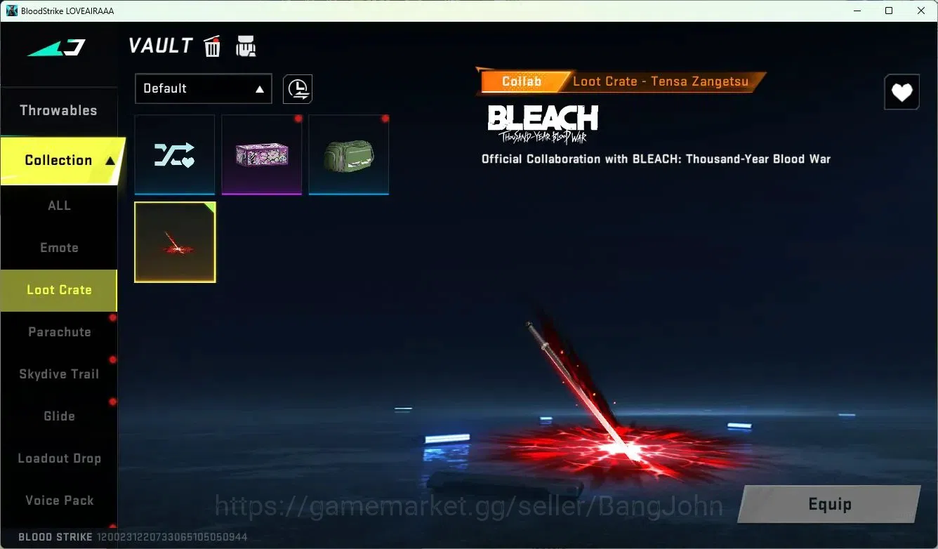 Blood Strike Accounts ASIA | 2 Collab Skins | Limited RPK-Vermilion Sile image 13