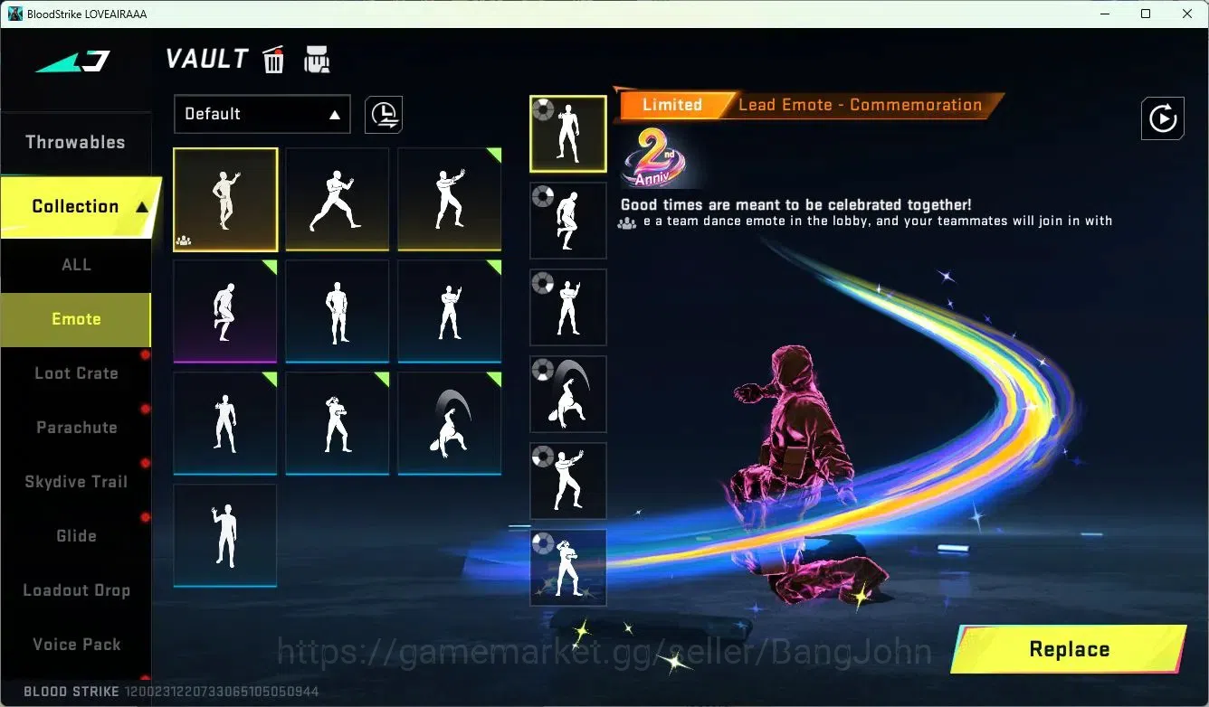 Blood Strike Accounts ASIA | 2 Collab Skins | Limited RPK-Vermilion Sile image 14