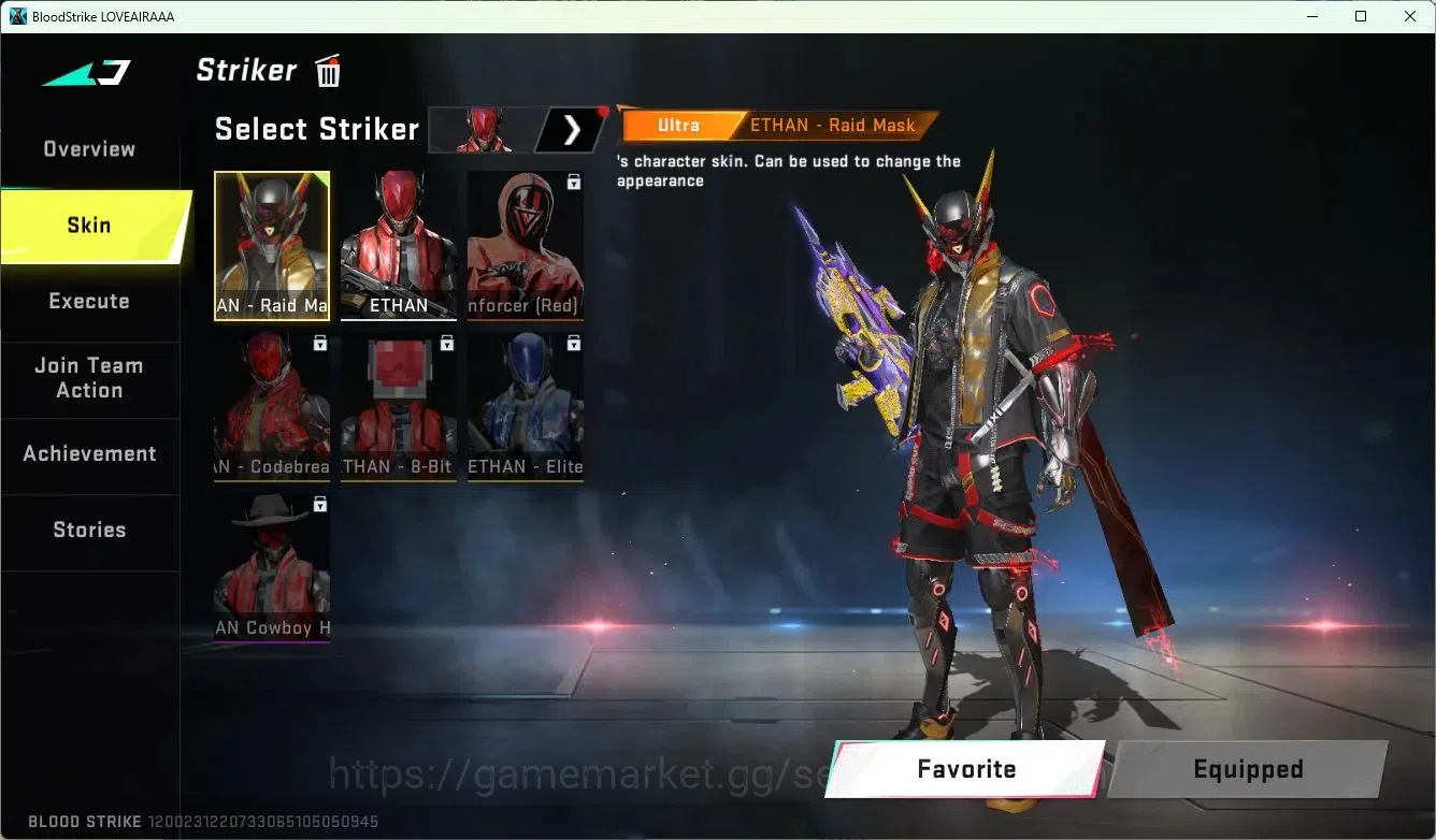 Blood Strike Accounts ASIA | 2 Collab Skins | Limited RPK-Vermilion Sile image 5