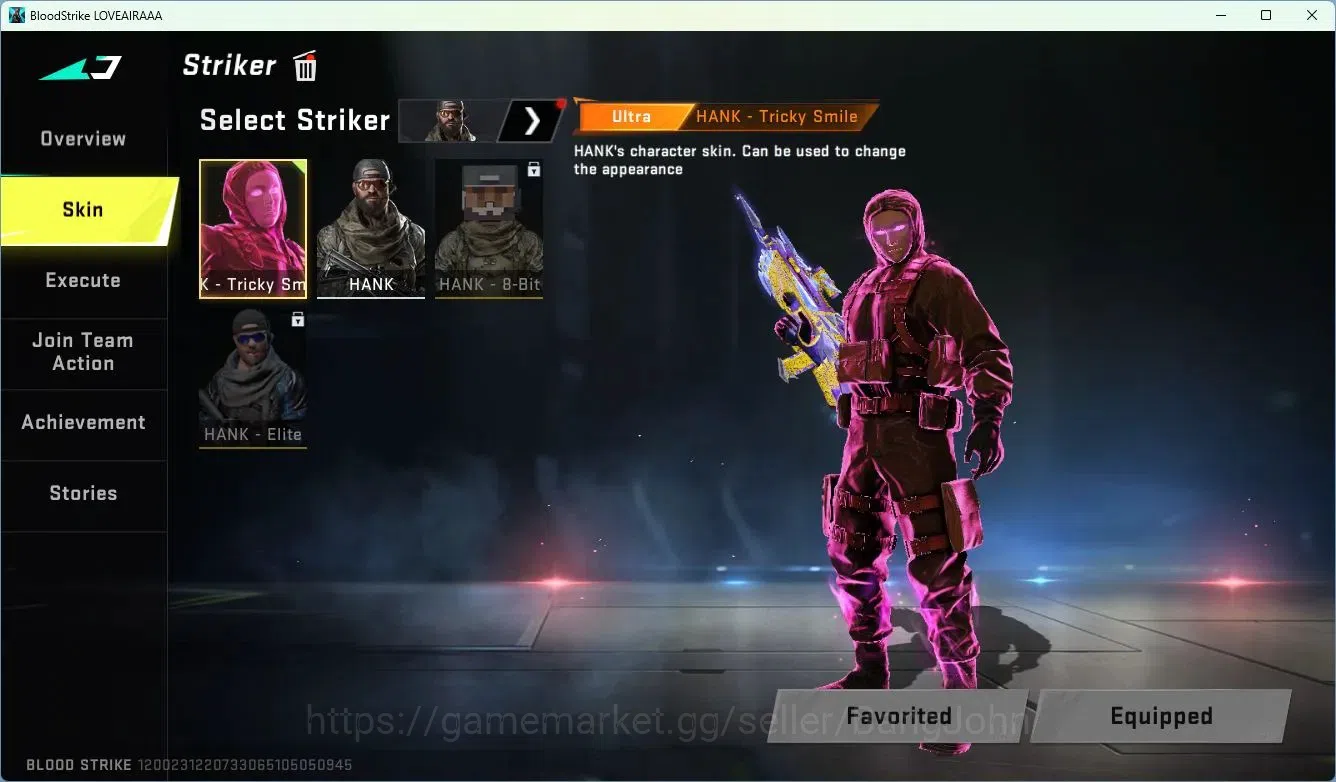 Blood Strike Accounts ASIA | 2 Collab Skins | Limited RPK-Vermilion Sile image 6