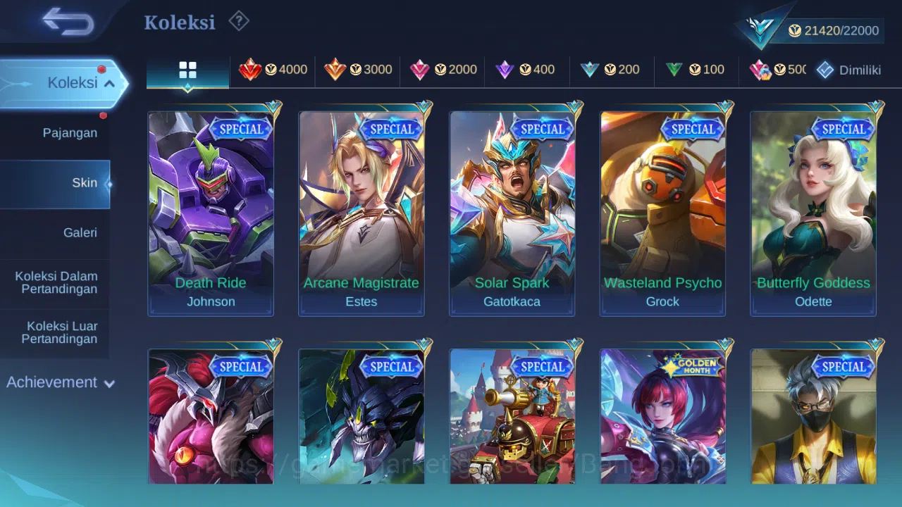 Mobile Legends: Bang Bang Accounts GLOBAL Hero 75 Skin 100 | Meow Julian Silvanna Les image 6