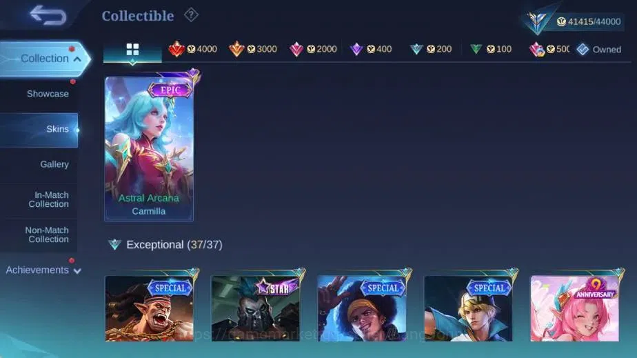 Mobile Legends: Bang Bang Accounts Global|Skin 159|Expert|PRIME Claude,Collector Nata image 12