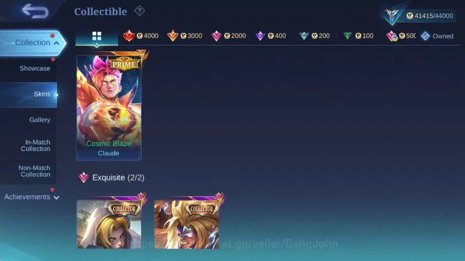 Mobile Legends: Bang Bang Accounts Global|Skin 159|Expert|PRIME Claude,Collector Nata image 5