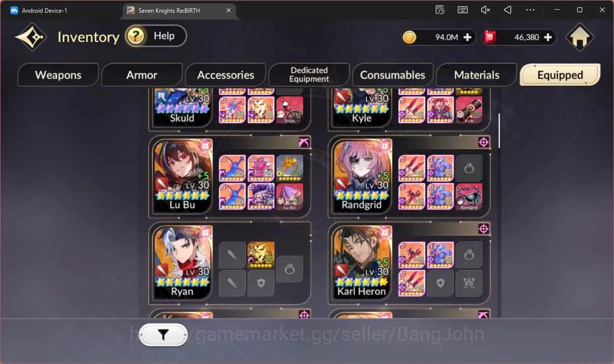 Seven Knights Re:Birth Accounts Global|Full EX7 (Fai,Melia,Juri,Rosie,Gelidus)|13  image 14