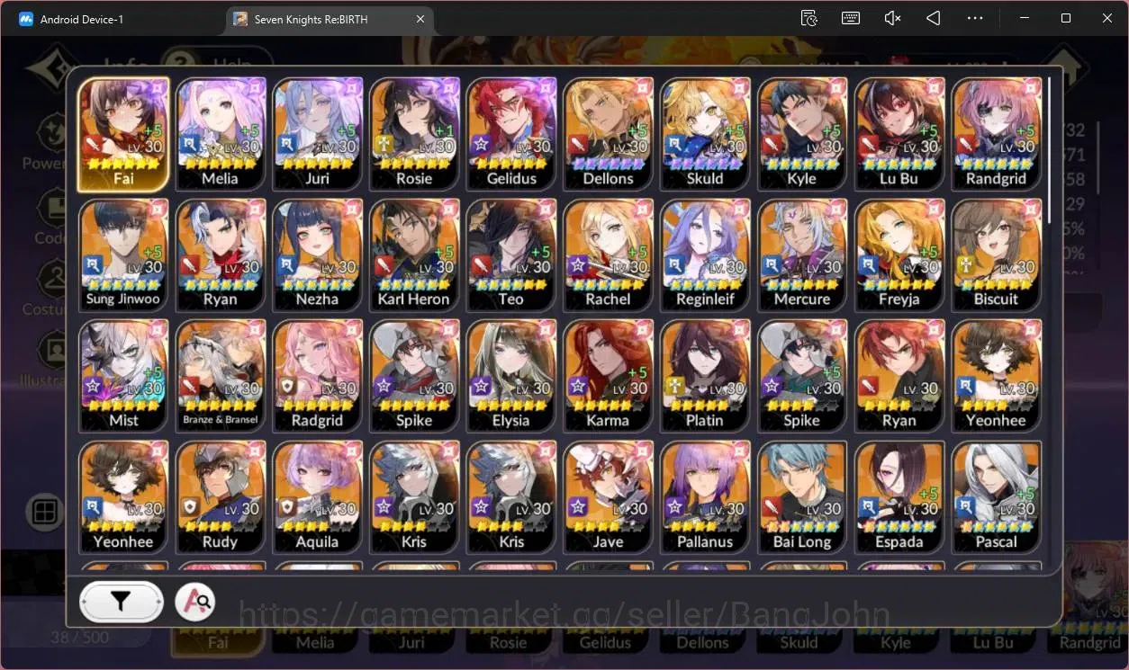 Seven Knights Re:Birth Accounts Global|Full EX7 (Fai,Melia,Juri,Rosie,Gelidus)|13  image 2