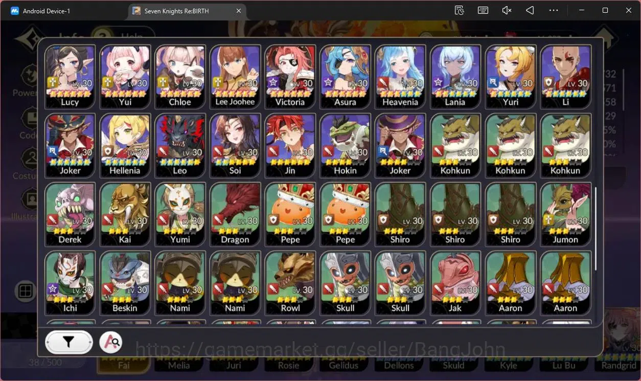 Seven Knights Re:Birth Accounts Global|Full EX7 (Fai,Melia,Juri,Rosie,Gelidus)|13  image 4