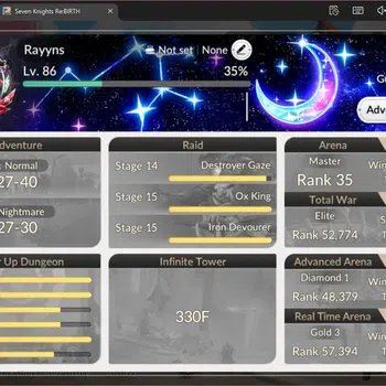 Seven Knights Re:Birth Accounts Global|Full EX7 (Fai,Melia,Juri,Rosie,Gelidus)|13  image 1