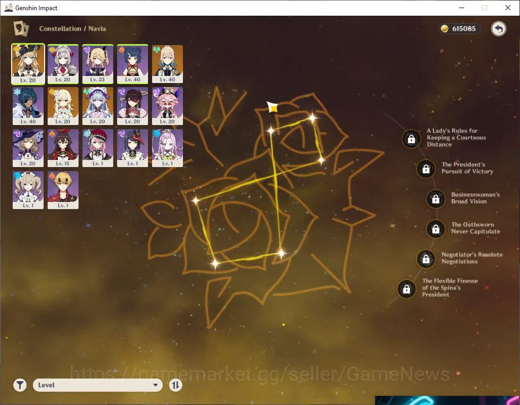 Genshin Impact Accounts Starter ASIA|AR 23|Fresh Starter|1Limited+13(*4Character)|Navia,Jean,Mizuki|Low Exlpore Map|Reoni 3