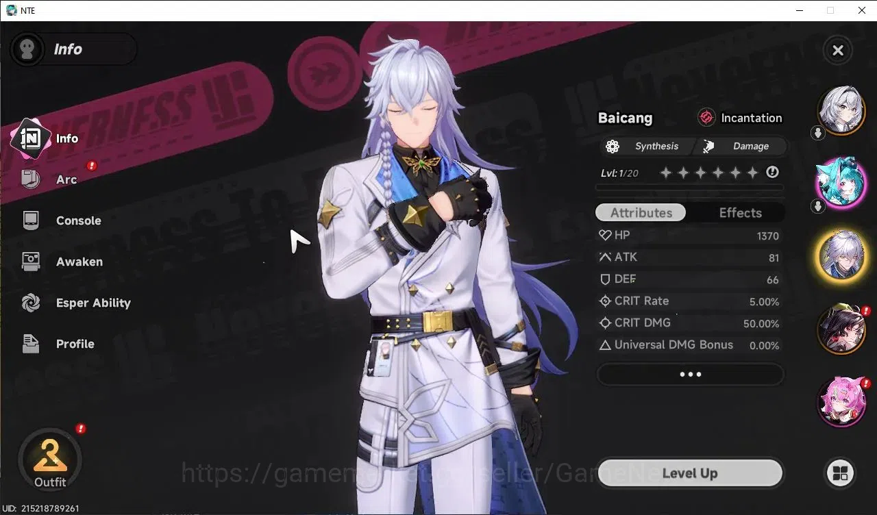 Neverness to Everness Accounts Global NA |HL 3| 2 SSR Limited Hotori, Baicang +1  image 2