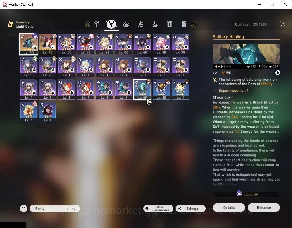 Honkai Star Rail Accounts Asia|TL 38|4 Limited|[Acheron,SW LV.999,Evangescia image 5