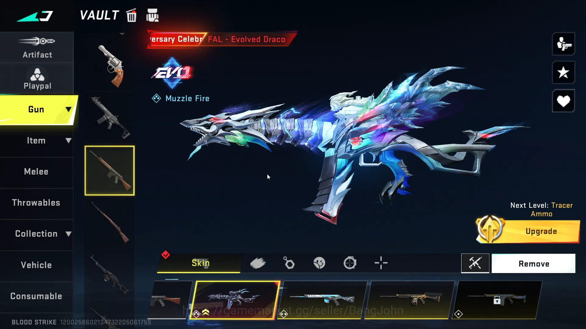 Blood Strike Accounts ASIA |ETHERNAL=SPEAR(LVL1),UZI(LVL3)|COLLAB=M700,K image 16