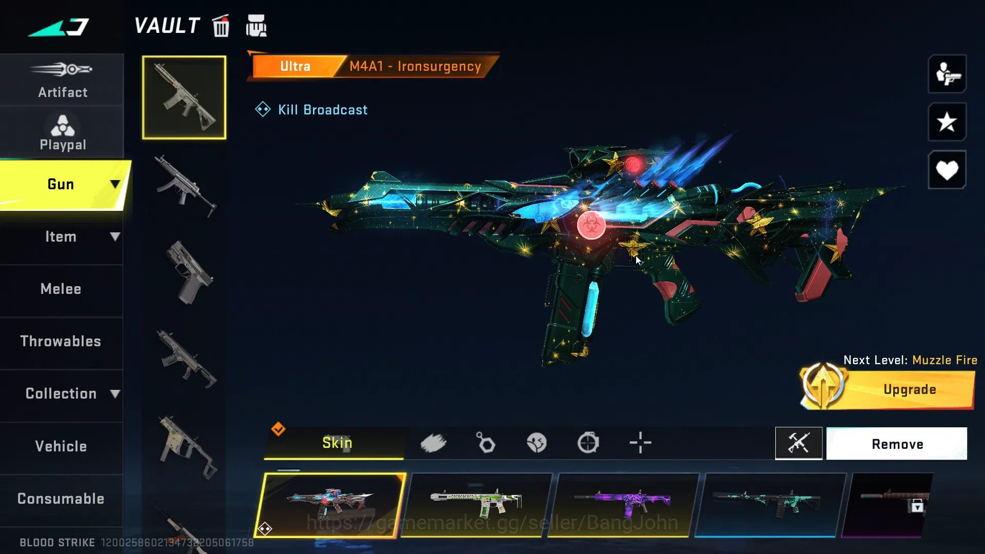 Blood Strike Accounts ASIA |ETHERNAL=SPEAR(LVL1),UZI(LVL3)|COLLAB=M700,K image 2
