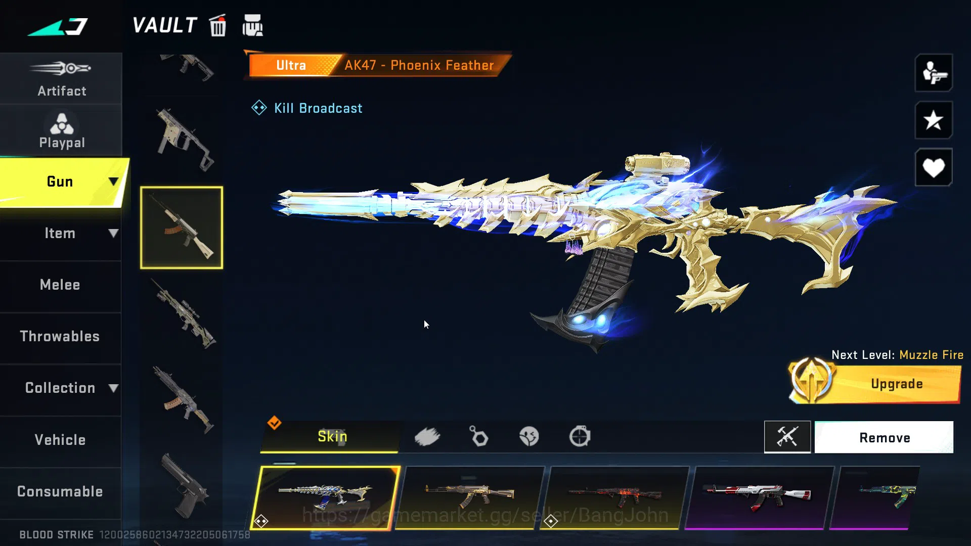 Blood Strike Accounts ASIA |ETHERNAL=SPEAR(LVL1),UZI(LVL3)|COLLAB=M700,K image 6