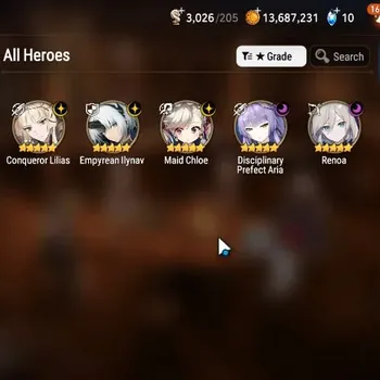 Epic Seven Accounts Starter Global Unverif|Starter|5ML(C.Lilias,E.Ilynav,Renoa,DP.Aria,M.Chloe)|Theater Locked|PoH+Bless