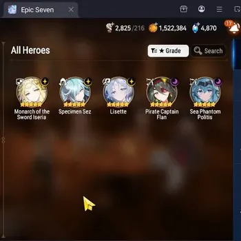 Epic Seven Accounts Others Global Unverif|5 ML(Lisette,Monarch,SSez,PCFlan,SPPolitis)|PoH ON|Theater 9/25|SS