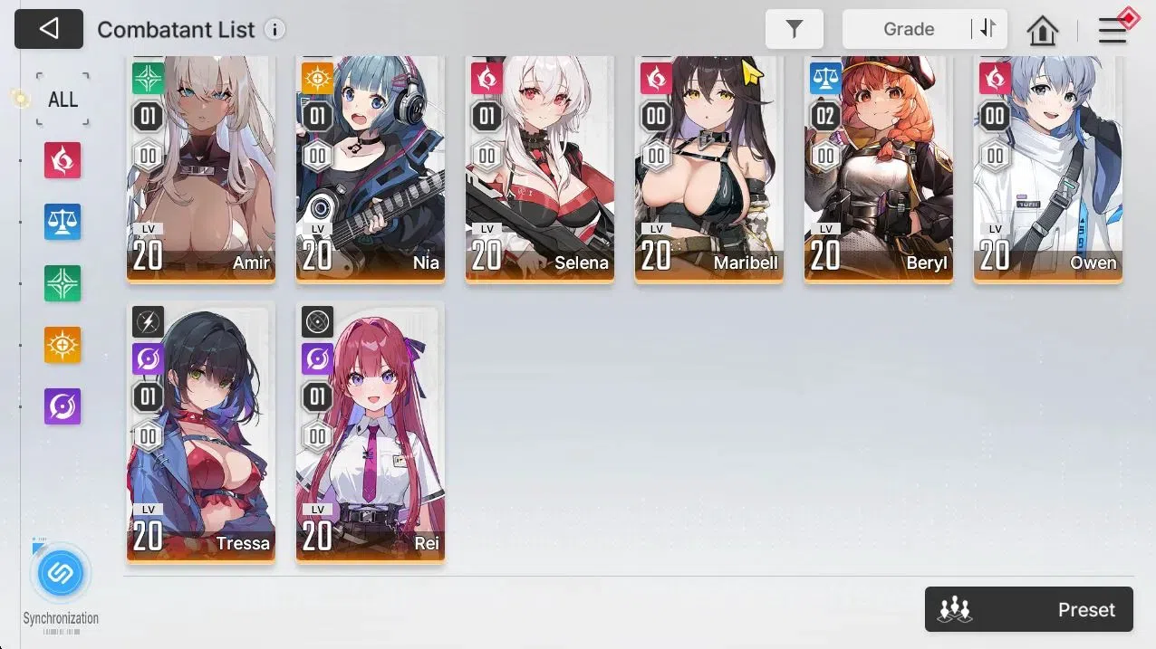 Chaos Zero Nightmare Accounts GLOBAL Lv33|5 SSR[Heidemarie,Yuki,Veronica,Renoa,K image 4