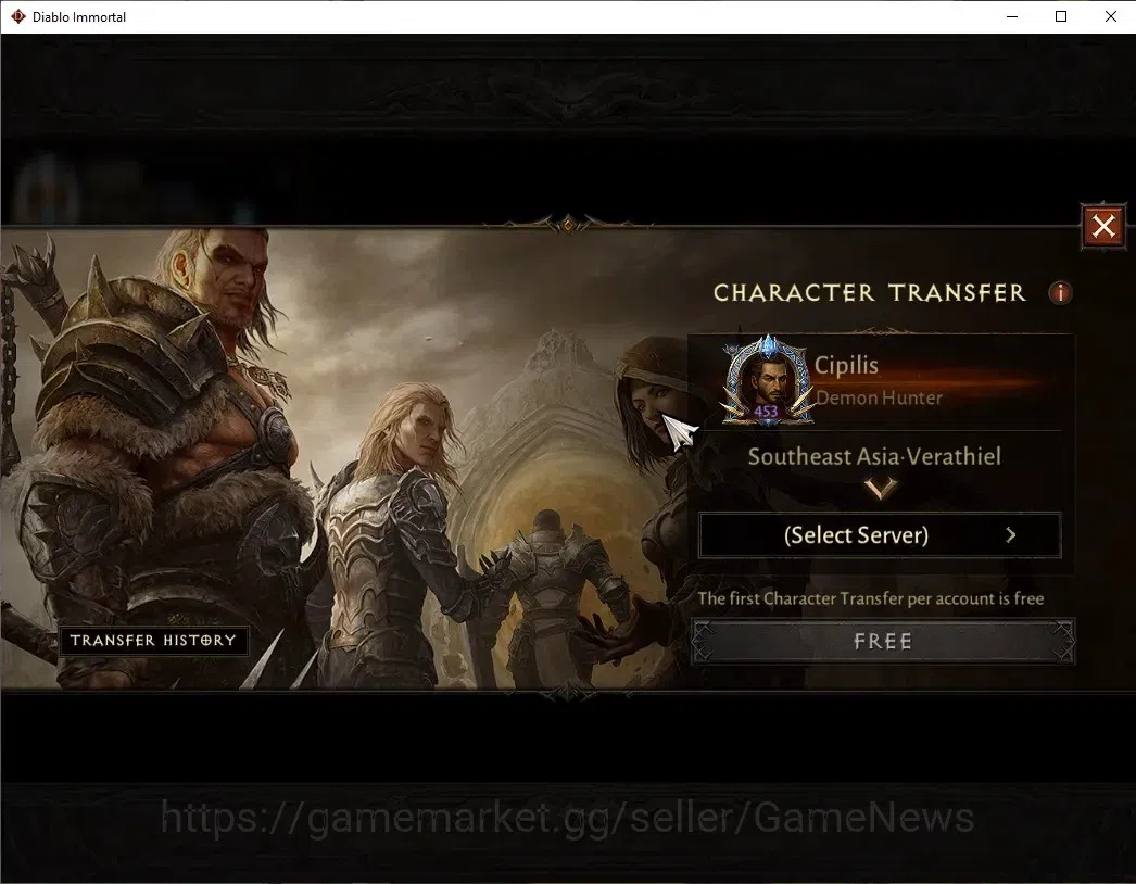 Diablo Immortal Accounts SEA - Verathiel|CS ON|Lv60(453)|Demon Hunter|32K C image 2
