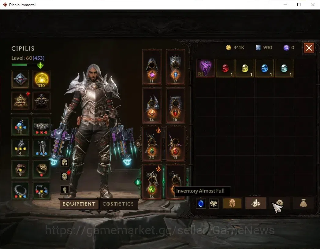 Diablo Immortal Accounts SEA - Verathiel|CS ON|Lv60(453)|Demon Hunter|32K C image 6