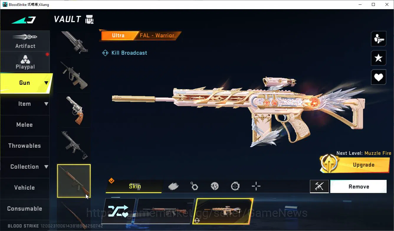 Blood Strike Accounts ASIA|3 ETERNAL(M4A1 Lv3,KAG6 Lv3, M700 Lv4)+Collab image 15