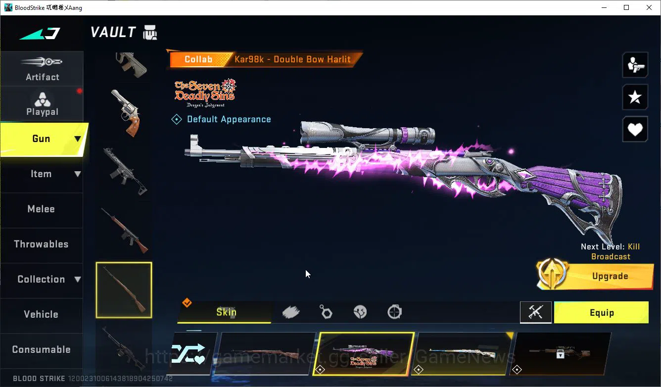 Blood Strike Accounts ASIA|3 ETERNAL(M4A1 Lv3,KAG6 Lv3, M700 Lv4)+Collab image 16