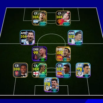 eFootball Accounts Legends & Iconic Players EFOOTBALL COLLECTIVE STRENGTH 3170 • BIG TIME RODRI • PACK MADRID • MESSI