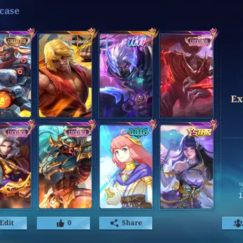 Mobile Legends: Bang Bang Accounts Rare Skin Hero 133|Skins 364|Ex Immo 121|Street Fighter Chou,11.11 Hayabusa,Sanrio