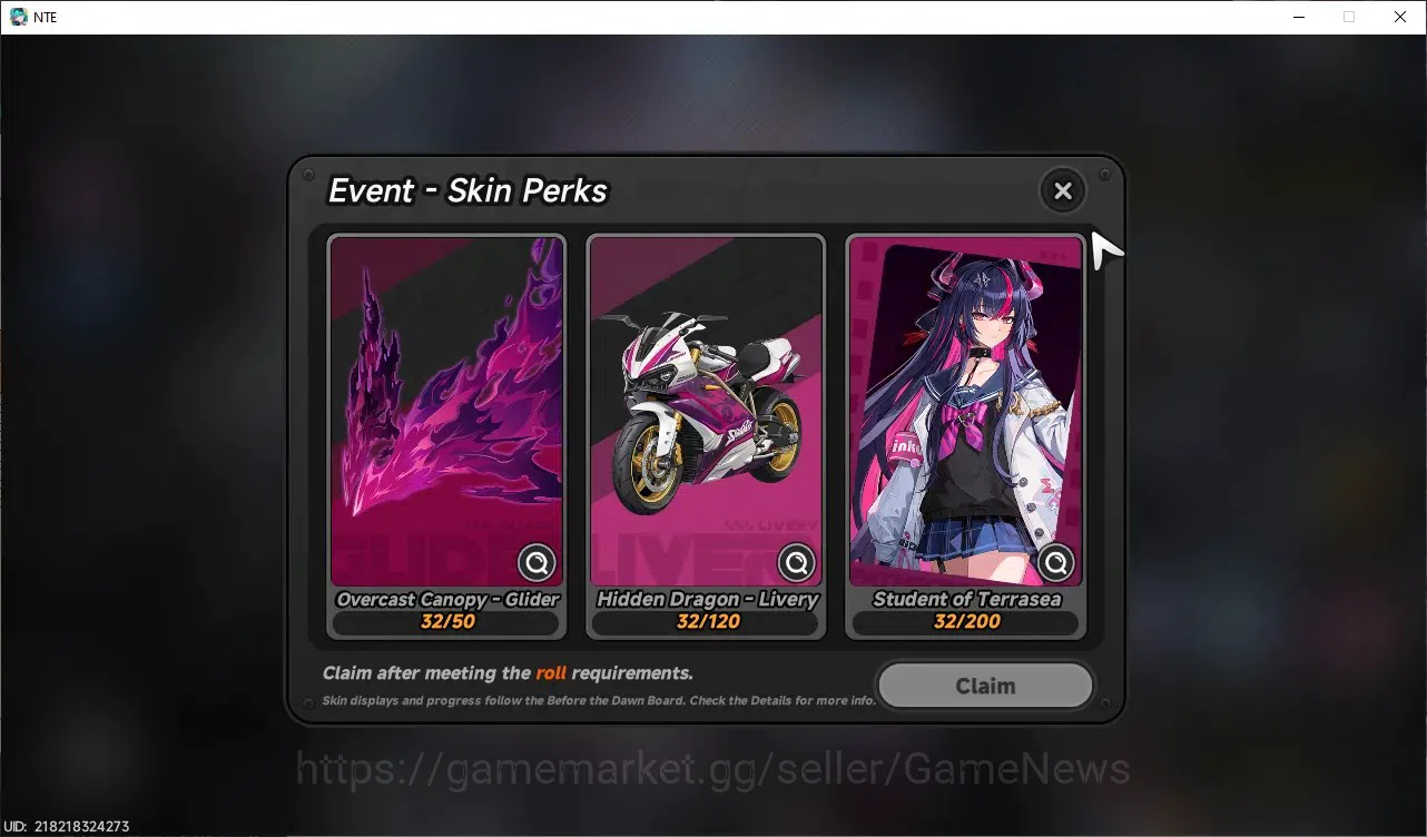Neverness to Everness Accounts GLOBAL NA|HL8|TL1|4 S-Class (Shinku,Nanally),Hathor,Sakiri|1 S-ClassSelector|2 Limit 11