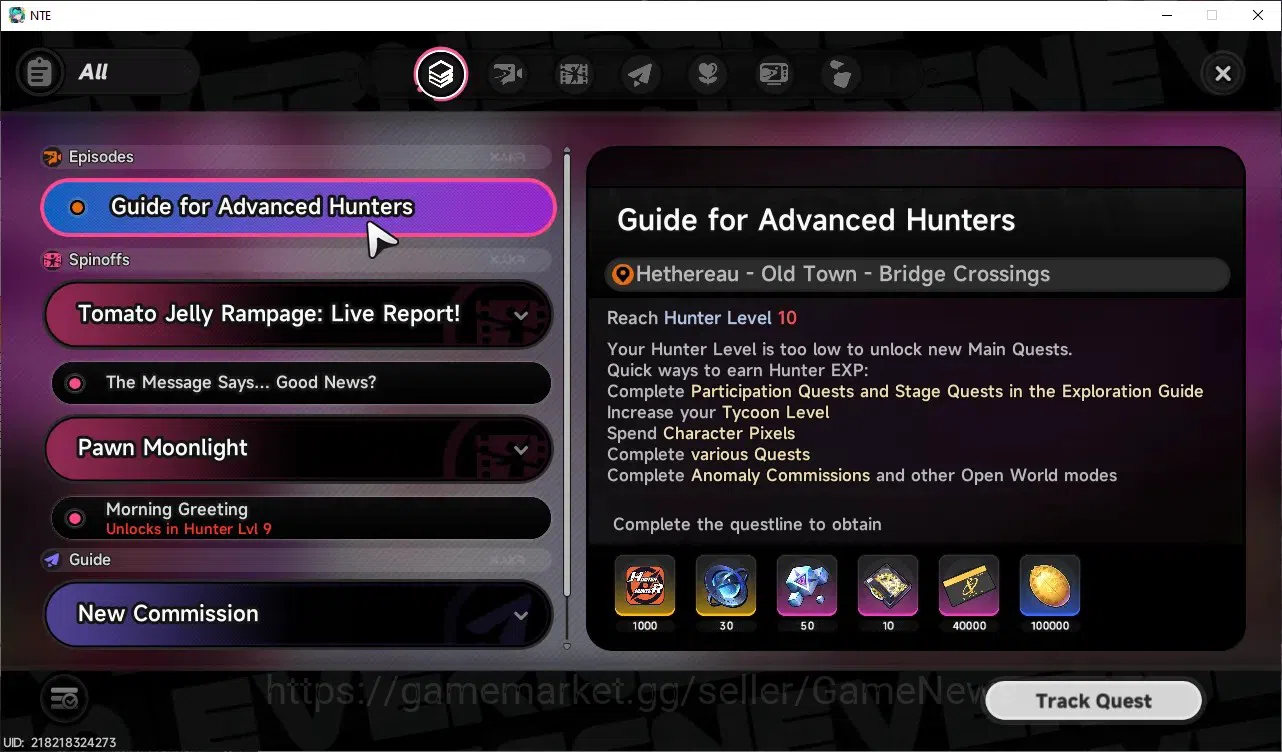 Neverness to Everness Accounts GLOBAL NA|HL8|TL1|4 S-Class (Shinku,Nanally),Hathor,Sakiri|1 S-ClassSelector|2 Limit 19